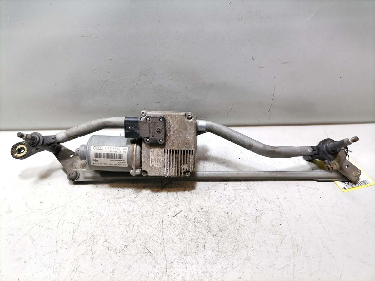 Audi A5 8T original Wischermotor mit Wischergest&auml;nge Bj.2009